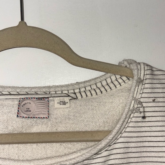 Striped Long Sleeve Top with Colorful Pocket - Picture 6 of 6